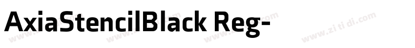 AxiaStencilBlack Reg字体转换